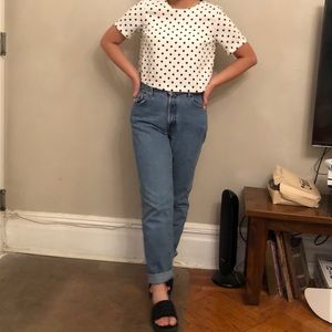 Polka dot crop top